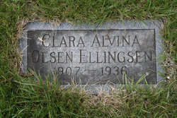 Clara Alvina <I>Olsen</I> Ellingsen 