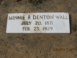 Minnie Lee <I>Rabun</I> Denton Wall 