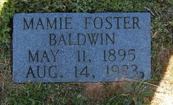 Mamie B. <I>Foster</I> Baldwin 