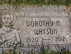 Dorothy M. <I>Massoth</I> Watson 