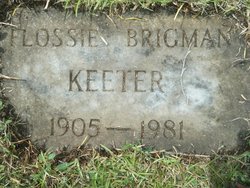 Flossie Marie “Billie” <I>Brigman</I> Keeter 