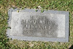 Bertha June Alexander 