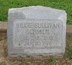 Billie <I>Hubbard</I> Sullivan Schmidt 