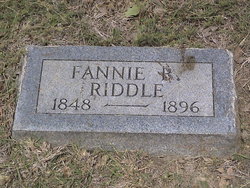 Fannie B <I>Davis</I> Riddle 