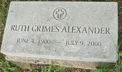 Ruth <I>Grimes</I> Alexander 
