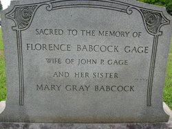 Florence <I>Babcock</I> Gage 