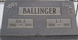 Ida E <I>Blackwell</I> Ballinger 