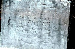 Martha Ann <I>Reynolds</I> Statham 