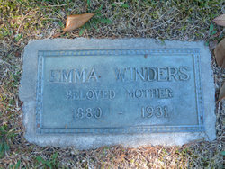 Mrs Emma A <I>Waller</I> Winders 