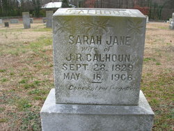 Sarah Jane “Sallie” <I>Mecum</I> Calhoun 