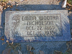 Emma E. <I>Wootan</I> Nicholson 