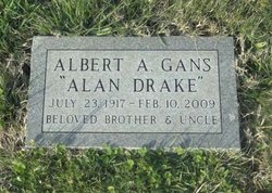 Albert A “Alan Drake” Gans 
