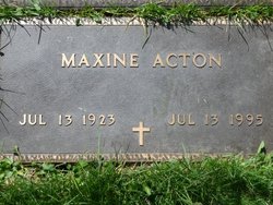 Leona “Maxine” <I>Whitelaw</I> Acton 