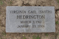 Virginia Gail <I>Smith</I> Hedrington 