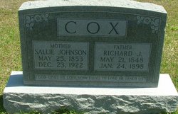Sallie <I>Johnson</I> Cox 