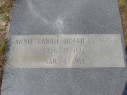 Annie Laurie <I>Hotchkiss</I> Akins 