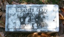 Elizabeth Baker <I>Clapp</I> Robinson 