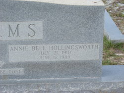 Annie Bell <I>Hollingsworth</I> Adams 