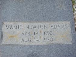 Mamie <I>Newton</I> Adams 