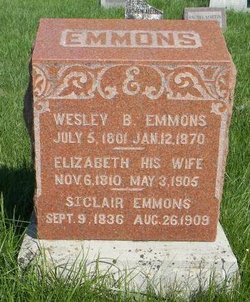 Elizabeth “Betsy” <I>McClure</I> Emmons 
