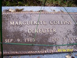 Marguerite <I>Collins</I> Dereuter 