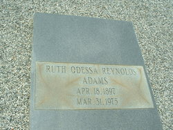 Ruth Odessa <I>Reynolds</I> Adams 