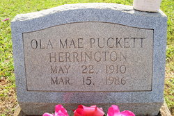 Ola Mae <I>Puckett</I> Herrington 
