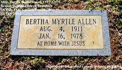 Bertha Myrtle <I>Bowes</I> Allen 