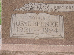 Opal Irene <I>Behnke</I> Abercrombie 