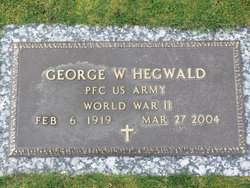 PFC George W Hegwald 