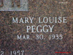 Mary Louise “Peggy” <I>Gunther</I> Axton 