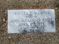 Frances E. <I>Blumner</I> Ansel 