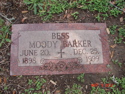 Bessie “Bess” <I>Moody</I> Barker 