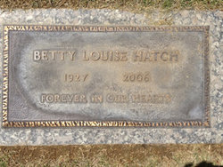 Betty Louise <I>Ackerman</I> Hatch 