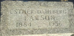 Esther <I>Dahlberg</I> Lawson 