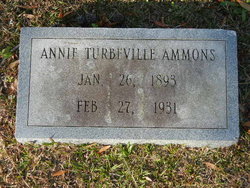 Annie <I>Turbeville</I> Ammons 