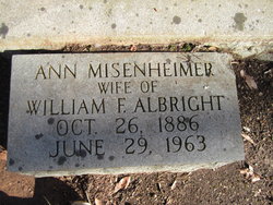 Ann “Annie” <I>Misenheimer</I> Albright 