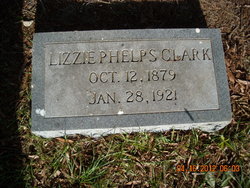 Elizabeth Tabitha “Lizzie” <I>Phelps</I> Clark 