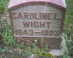 Caroline “Carrie” <I>Langston</I> Wight 