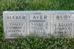 Hallie H. <I>Rucker</I> Ayer 