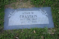 Adah M. <I>Barker</I> Chastain 