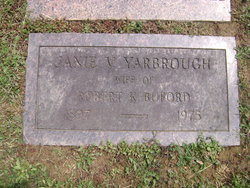 Janie V. <I>Yarbrough</I> Buford 