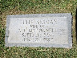 Lillie Jane <I>Sigmon</I> McConnell 