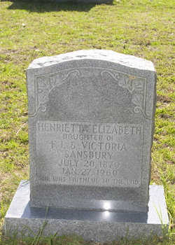 Henerietta Elizabeth Sansbury 