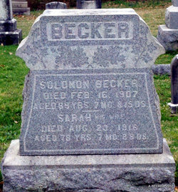 Sarah <I>Shaeffer</I> Becker 