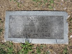 Lillie Mae <I>Howell</I> Ballard 