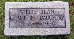 Willie Jean <I>Champion</I> Daughtry 