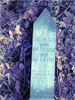 Sarah Clarissa “Sallie” <I>Rackley</I> Cox 