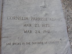Cornelia <I>Parrish</I> Adams 