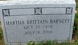 Martha <I>Brittain</I> Barnett 